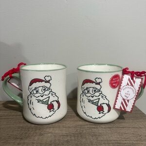 Santa Claus Holiday Mugs Set